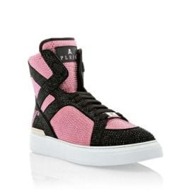 Philipp Plein Money Beast Hi-Top Pink Paradise Shoes Size 39 at eBay